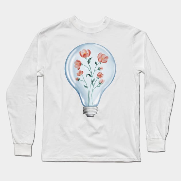 Bright Floral Ideas Long Sleeve T-Shirt by Designed-by-bix